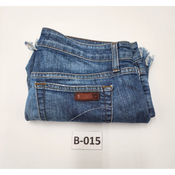Joe's Jeans Short Womens Size 30 Blue Denim Ultra Slim Fit Medium Wash  Distress - Picture 11 of 11